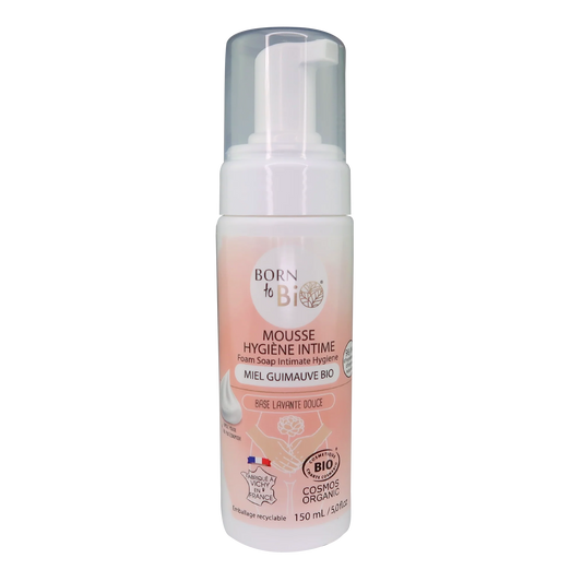 Mousse Hygiène Intime Miel et Guimauve - Certifiée Bio