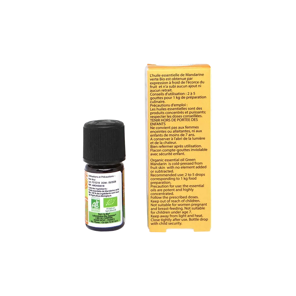 Organic green mandarin essential oil