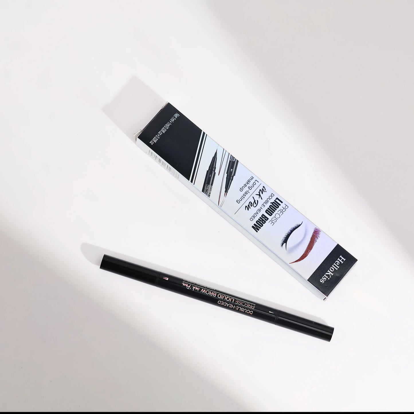 Curved Eyebrow Pen - Eyebrow Pencil, Brow Pencil 2-in-1 Dual-Ended Microblading Eyebrow Pen