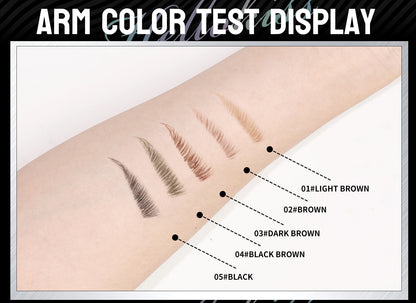 Curved Eyebrow Pen - Eyebrow Pencil, Brow Pencil 2-in-1 Dual-Ended Microblading Eyebrow Pen