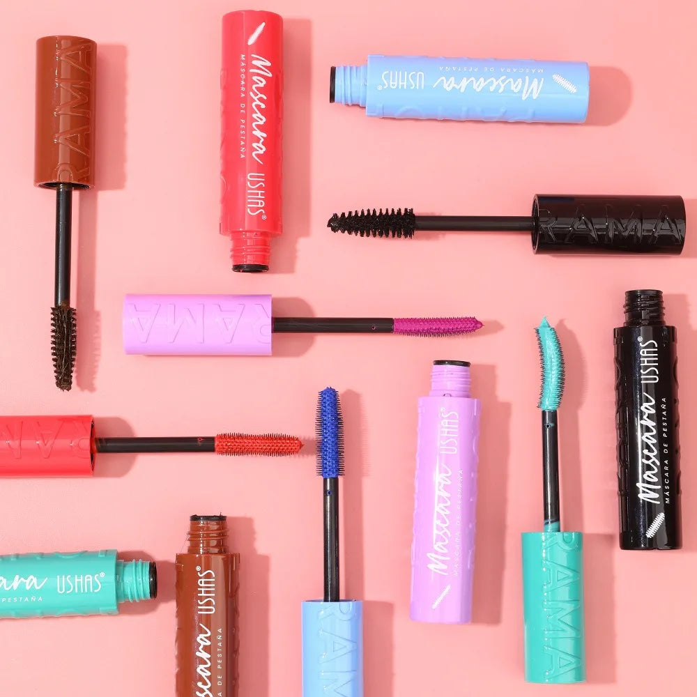 Colorful Silk Mascara Blue Red Black Cream Lengthening Waterproof and Non-caking Colored Thickening Lengthening Curling Mascara