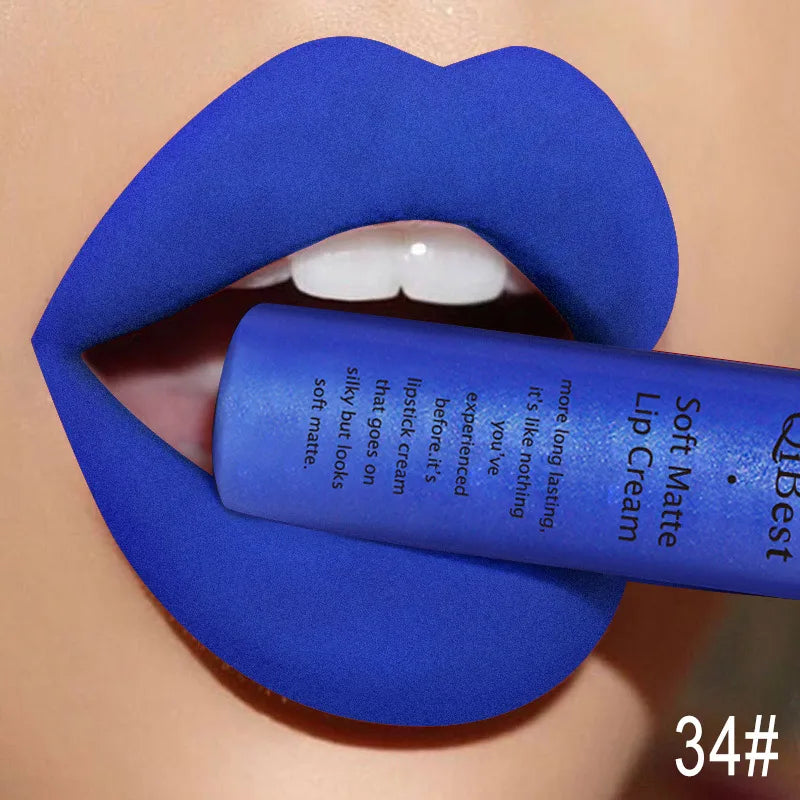Hot Lipgloss Sexy Red Liquid Lipstick Ultra Matte Velvet Long Lasting Women Beauty Nonstick Cup Waterproof Lip Gloss Nude Makeup