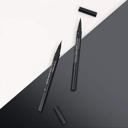 Curved Eyebrow Pen - Eyebrow Pencil, Brow Pencil 2-in-1 Dual-Ended Microblading Eyebrow Pen