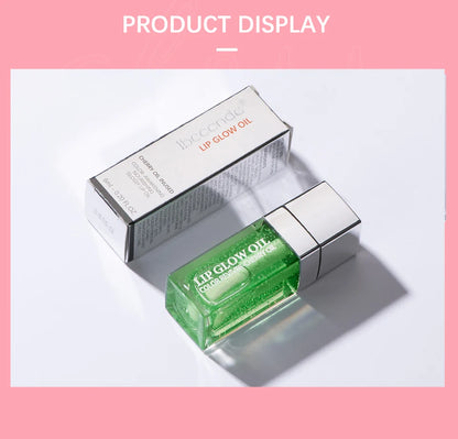 Lip Oil Plumping Lip Gloss Crystal Jelly Moisturizing Makeup Sexy Plump Lip Glow Oil Tinted Lip Plumper