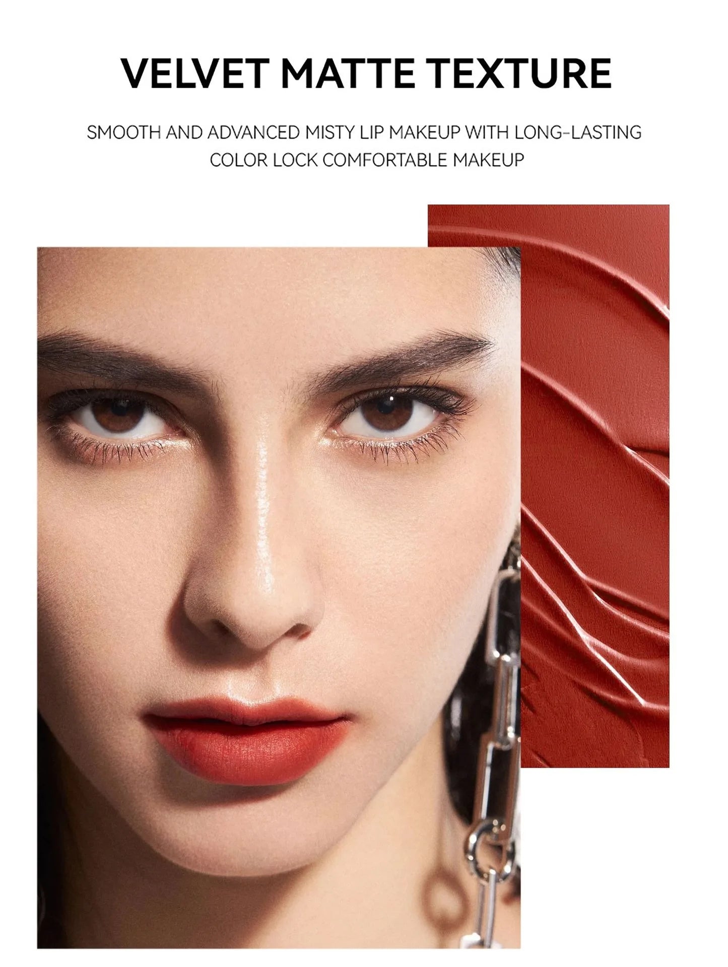 6 Colors Matte Waterproof Velvet Nude Lipstick Sexy Red Brown Pigments Long Lasting Profissional Makeup Cosmetics
