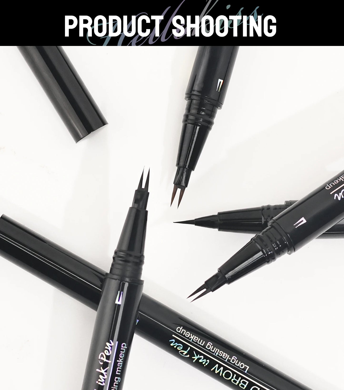 Curved Eyebrow Pen - Eyebrow Pencil, Brow Pencil 2-in-1 Dual-Ended Microblading Eyebrow Pen