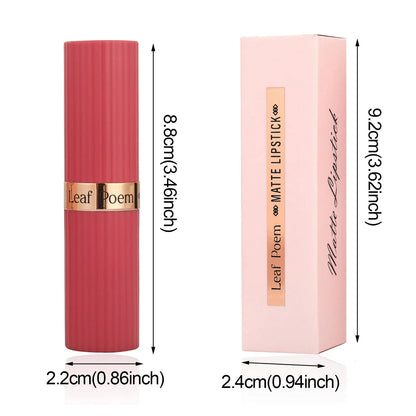 6 Colors Matte Waterproof Velvet Nude Lipstick Sexy Red Brown Pigments Long Lasting Profissional Makeup Cosmetics