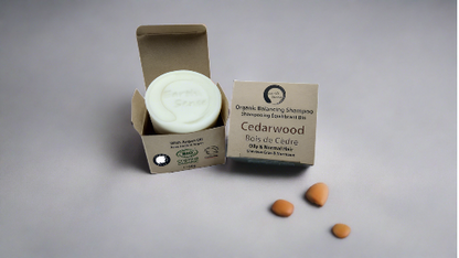 Organic Certified Balancing Solid Shampoo - Cedarwood - Oily & All Hair Types 60g